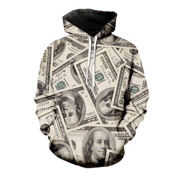 2018 new brand dollars hoodies money sweatshirt t shirt funny 3d hoodies hip hop hoodie men cool 2018 casual hoody wy102, Black
2018 new brand dollars hoodies money sweatshirt t shirt funny 3d hoodies hip hop hoodie men cool 2018 casual hoody wy102, Black