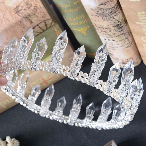 royal wedding crystal crown for women resin quartz crystal mermaid tiara bridal wedding hair accessories ing, Golden;white
royal wedding crystal crown for women resin quartz crystal mermaid tiara bridal wedding hair accessories ing, Golden;white