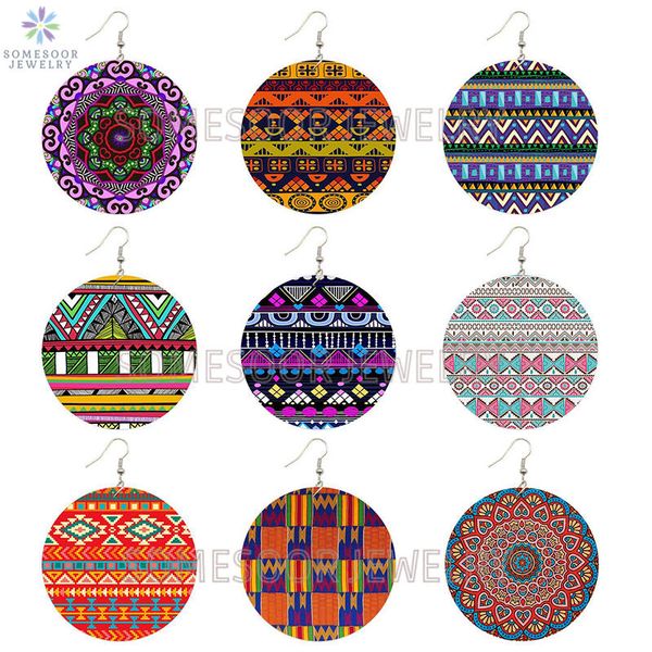 somesoor 6cm round african prints wooden drop earrings afro arts bohemain pattern summertime wood dangle jewelry for women gifts, Silver
somesoor 6cm round african prints wooden drop earrings afro arts bohemain pattern summertime wood dangle jewelry for women gifts, Silver