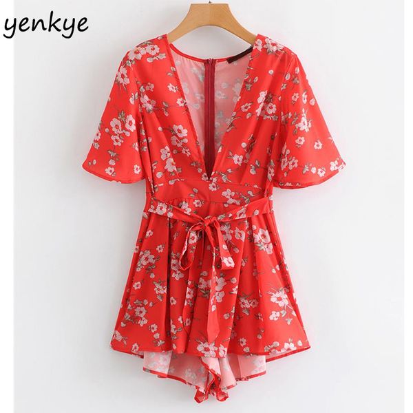 2019 floral print boho jumpsuit lady v neck short sleeve with belt casual beach summer rompers womens jumpsuit short syjz008, Black;white
2019 floral print boho jumpsuit lady v neck short sleeve with belt casual beach summer rompers womens jumpsuit short syjz008, Black;white