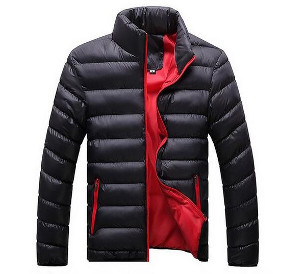 2018 autumn and winter men's collar solid color casual down jacket cotton large size jacket tide men's clothing, Black
2018 autumn and winter men's collar solid color casual down jacket cotton large size jacket tide men's clothing, Black