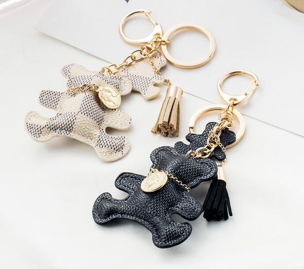 pairs designer logotassel key ring pu leather bear pattern car keychain jewelry bag charm ing, Silver
pairs designer logotassel key ring pu leather bear pattern car keychain jewelry bag charm ing, Silver