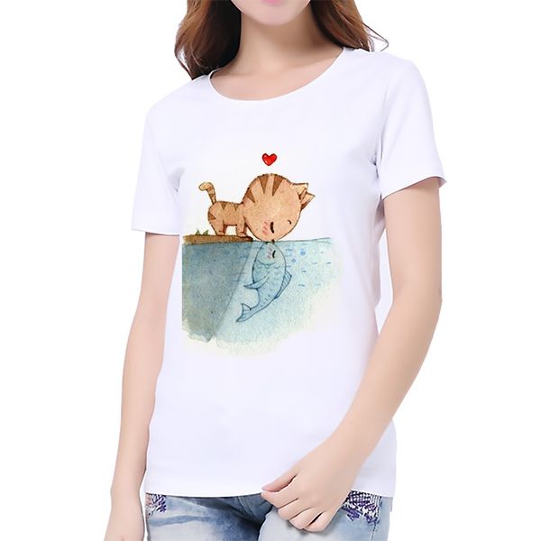 s-3xl 2019 women 3d cat print white soft casual lady t-shirt summer short sleeve casual round neck clothes femme 
s-3xl 2019 women 3d cat print white soft casual lady t-shirt summer short sleeve casual round neck clothes femme
