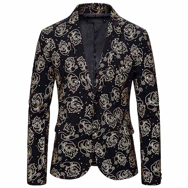christmas mens blazer 2020 business wedding party jacket men's gold stamping button suit outwear sequins suit jacket coats, White;black
christmas mens blazer 2020 business wedding party jacket men's gold stamping button suit outwear sequins suit jacket coats, White;black
