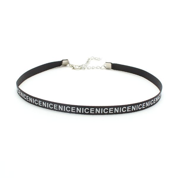 statement black letter choker for women 2019 new narrow korean style simple personality nice cool girl letter necklace collar, Silver
statement black letter choker for women 2019 new narrow korean style simple personality nice cool girl letter necklace collar, Silver