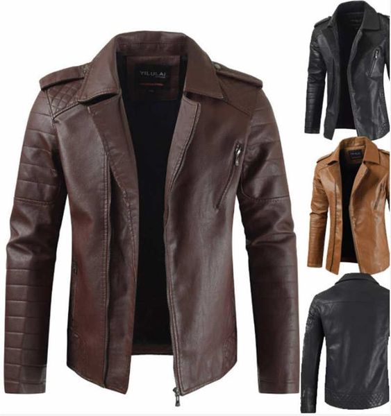Designer Solid Color Mens Jacket Zipper Lapel Neck Mens Coats Korea Style Biker Jacket
Designer Solid Color Mens Jacket Zipper Lapel Neck Mens Coats Korea Style Biker Jacket