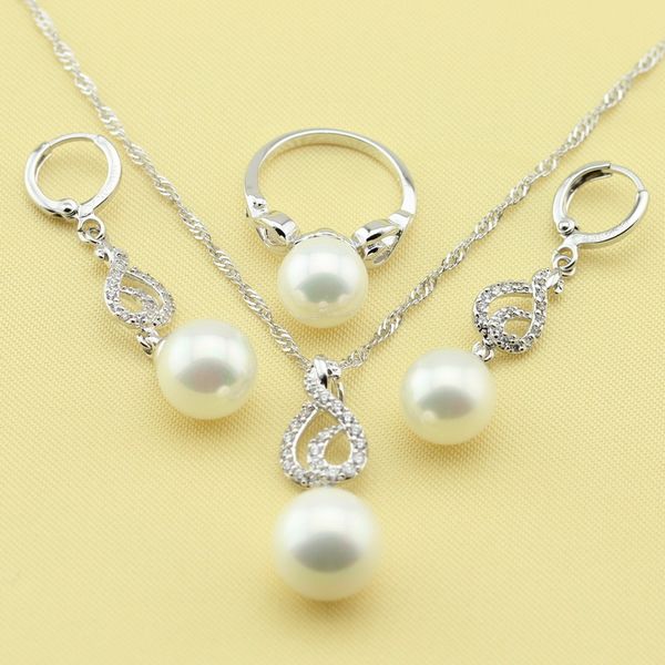 xutaayi imitation pearl jewelry set, white crystal sterling silver overlay jewelry, necklace drop earrings and rings for woman, Slivery;golden
xutaayi imitation pearl jewelry set, white crystal sterling silver overlay jewelry, necklace drop earrings and rings for woman, Slivery;golden
