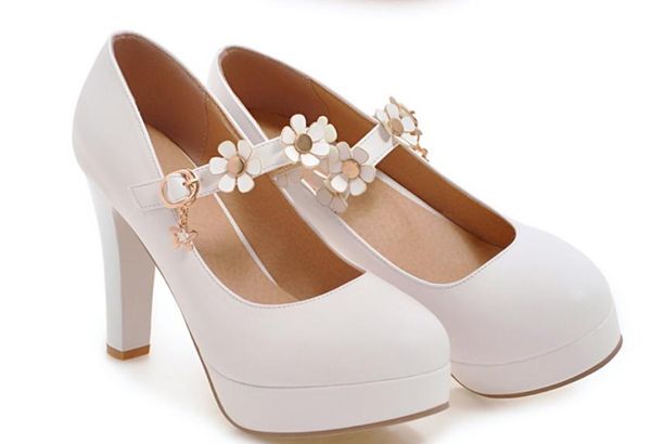 2019 flower women's shoes in spring and autumn with new style high heel coarse heel waterproof table, Black
2019 flower women's shoes in spring and autumn with new style high heel coarse heel waterproof table, Black