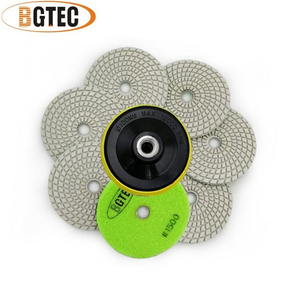 bgtec 4inch 7pcs #1500 professional diamond flexible polishing pad with m14 plastic backer 100mm marble & granite grinding disc
bgtec 4inch 7pcs #1500 professional diamond flexible polishing pad with m14 plastic backer 100mm marble & granite grinding disc