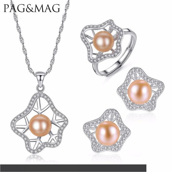 pagmag romantique bohemia style set розовый пресноводный жемчуг ожерелье серьги и кольцо стерлингового серебра 925 пробы комплект ювелирных, Black
pagmag romantique bohemia style set розовый пресноводный жемчуг ожерелье серьги и кольцо стерлингового серебра 925 пробы комплект ювелирных, Black