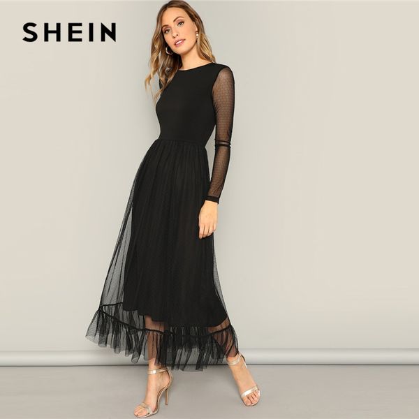 шеин fit и flare mesh overlay сборки хем платье женщины повседневная 2019 лето вокруг шеи длинный рукав высокого талии платья, Black;pink
шеин fit и flare mesh overlay сборки хем платье женщины повседневная 2019 лето вокруг шеи длинный рукав высокого талии платья, Black;pink