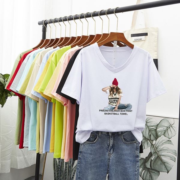 summer clothes short pure white white t- women's short sleeves slim half sleeves 2020 t-shirt base shirt fashion
summer clothes short pure white white t- women's short sleeves slim half sleeves 2020 t-shirt base shirt fashion