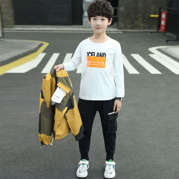 baby boys clothes sets 4-11 years old spring autumn 3-pieces-sets large pocket camouflage windbreaker jacket + shirt + pants, Blue;gray
baby boys clothes sets 4-11 years old spring autumn 3-pieces-sets large pocket camouflage windbreaker jacket + shirt + pants, Blue;gray