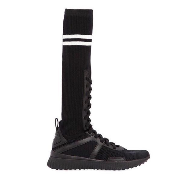 women's knee-high boots new summer knitted boots female low heel skinny elastic stocking round toe plus size35-40, Black
women's knee-high boots new summer knitted boots female low heel skinny elastic stocking round toe plus size35-40, Black