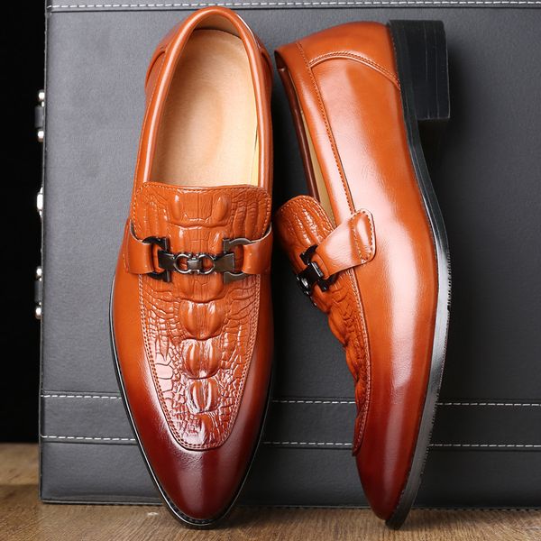 large size dress shoes men loafers luxury italian crocodile style fashion men formal oxford shoes genuine leather wedding shoes q-671, Black
large size dress shoes men loafers luxury italian crocodile style fashion men formal oxford shoes genuine leather wedding shoes q-671, Black