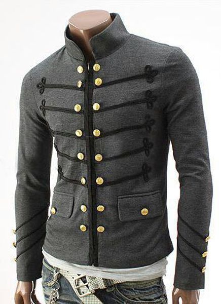 embroidery btton double breasted mens coats medieval vintage slim jackets outerwear zipper pocket design mens fitting coats, Black;brown
embroidery btton double breasted mens coats medieval vintage slim jackets outerwear zipper pocket design mens fitting coats, Black;brown