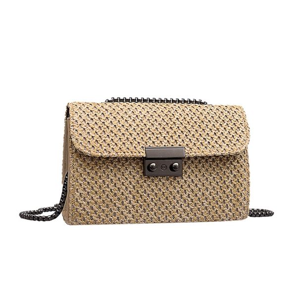 wild chain straw knit women's summer beach tote bags square bag handmade rattan designer ladies messenger bag khaki
wild chain straw knit women's summer beach tote bags square bag handmade rattan designer ladies messenger bag khaki