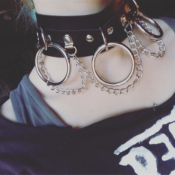pu leather goth choker necklace for women black punk choker belt collar party club chockers gothic jewelry harajuku, Golden;silver
pu leather goth choker necklace for women black punk choker belt collar party club chockers gothic jewelry harajuku, Golden;silver