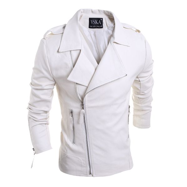 

2019 собственный бренд дизайнер мужчины кожаная куртка пальто мода отворот шеи тон