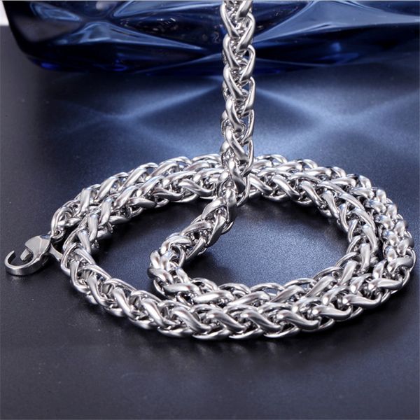 men choker chains link female accessories solid necklace stainless steel gold color fashion gift jewelry necklaces 3-8mm cy44, Silver
men choker chains link female accessories solid necklace stainless steel gold color fashion gift jewelry necklaces 3-8mm cy44, Silver