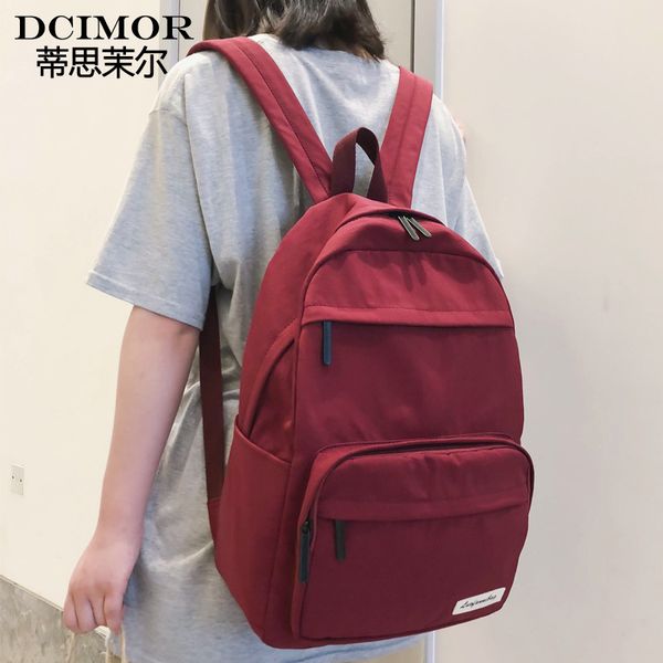 dcimor waterproof nylon women backpack female large capacity student schoolbag multi-pocket travel backpack teenage book mochila t200602
dcimor waterproof nylon women backpack female large capacity student schoolbag multi-pocket travel backpack teenage book mochila t200602