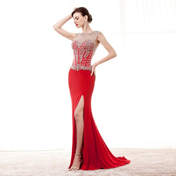 luxury beaded red evening dresses long backless mermaid prom party dress evening gown formal dress women elegant plus size, White;black
luxury beaded red evening dresses long backless mermaid prom party dress evening gown formal dress women elegant plus size, White;black