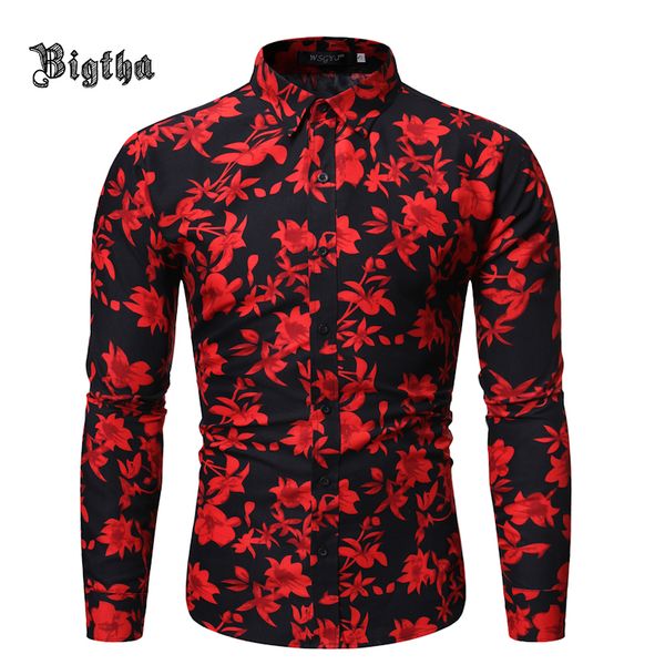 men flower shirt 2019 new 3d printing fashion casual slim fit hawaiian dress shirts camisa masculina chemise homme shirt men, White;black
men flower shirt 2019 new 3d printing fashion casual slim fit hawaiian dress shirts camisa masculina chemise homme shirt men, White;black
