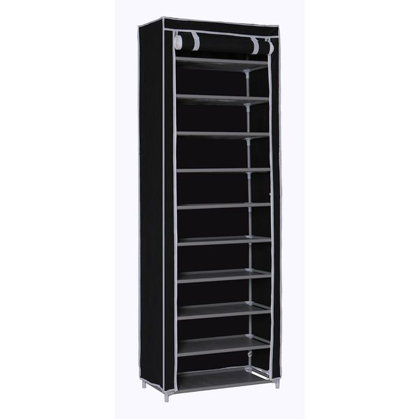 10-tier shoe rack 30 pairs shoe cabinet shoe storage cabinet shelf closet organizer with dustproof non-woven fabric cover
10-tier shoe rack 30 pairs shoe cabinet shoe storage cabinet shelf closet organizer with dustproof non-woven fabric cover
