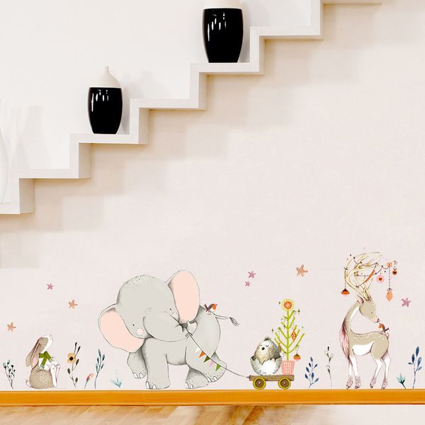 happy baby elephant bunny fawn wall stickers kids baby room decoration art nursery mural cartoon animals stickers home wallpaper
happy baby elephant bunny fawn wall stickers kids baby room decoration art nursery mural cartoon animals stickers home wallpaper