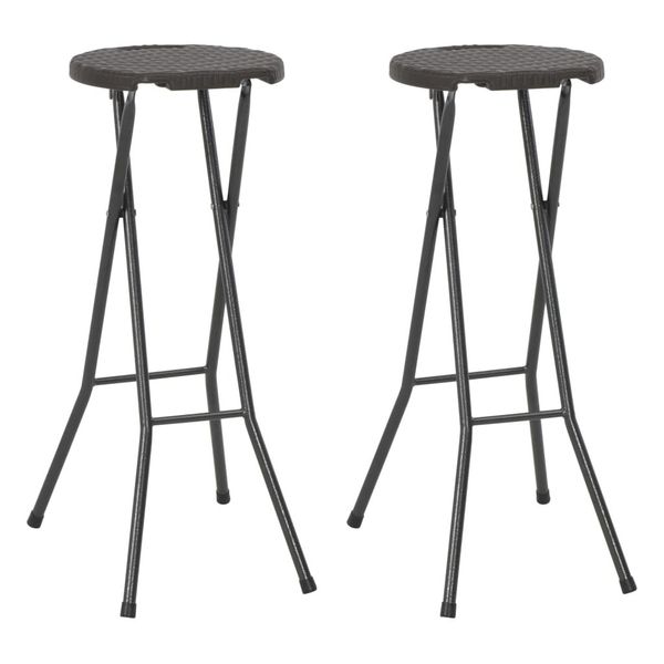 folding bar stools 2 pcs. hdpe and steel brown rattan look garden sets
folding bar stools 2 pcs. hdpe and steel brown rattan look garden sets
