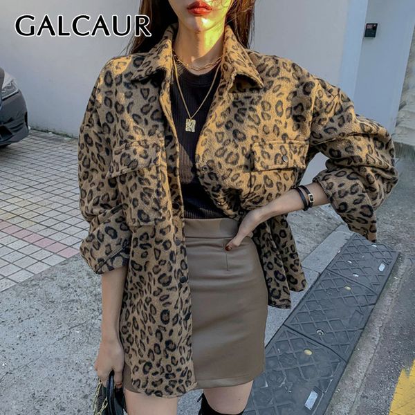 galcaur casual leopard female wool coats lapel collar long sleeve oversize loose autumn winter coat women 2019 fashion clothes, Black
galcaur casual leopard female wool coats lapel collar long sleeve oversize loose autumn winter coat women 2019 fashion clothes, Black