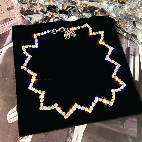 2019 full rhinestone choker necklaces for women bijoux silver color ripple crystal necklaces statement jewelry party gifts, Golden;silver
2019 full rhinestone choker necklaces for women bijoux silver color ripple crystal necklaces statement jewelry party gifts, Golden;silver
