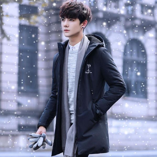 autumn & winter new style men hooded thick solid color mid-length down jacket cotton-padded clothes large size casual cotton-pad, Black
autumn & winter new style men hooded thick solid color mid-length down jacket cotton-padded clothes large size casual cotton-pad, Black
