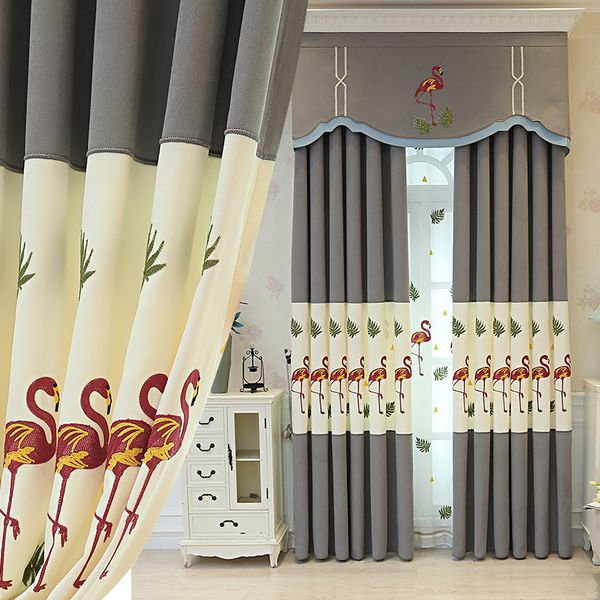 korean nordic flamingo children's room shading light grey mosaic curtains for living dining room bedroom
korean nordic flamingo children's room shading light grey mosaic curtains for living dining room bedroom