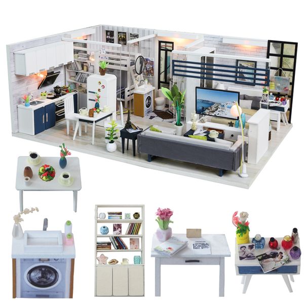cutebee diy house miniature with furniture led music dust cover model building blocks toys for children casa de boneca j18
cutebee diy house miniature with furniture led music dust cover model building blocks toys for children casa de boneca j18