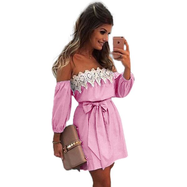 knee-length lace dress women summer long sleeve dresses wine red elegant party off shoulder dress for women, Black;gray
knee-length lace dress women summer long sleeve dresses wine red elegant party off shoulder dress for women, Black;gray