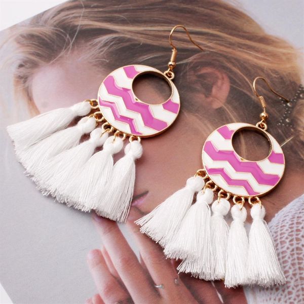 10 colors ethnic alloy fan rainbow drip oil tassel earrings bohemia fringe earrings round tassel dangles earring vintage jewelry, Silver
10 colors ethnic alloy fan rainbow drip oil tassel earrings bohemia fringe earrings round tassel dangles earring vintage jewelry, Silver