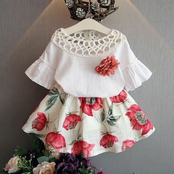 2pcs kids baby girl clothes short sleeve white lace blouse floral tutu skirt dress sweet girls outfits set
2pcs kids baby girl clothes short sleeve white lace blouse floral tutu skirt dress sweet girls outfits set