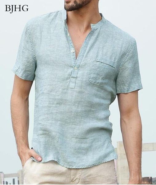 bjhg new summer mens casual shirts short sleeve v neck basic blouse casual loose thin men usa plus size s-3xl, White;black
bjhg new summer mens casual shirts short sleeve v neck basic blouse casual loose thin men usa plus size s-3xl, White;black