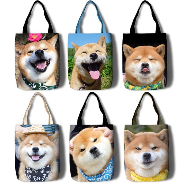female cute shiba inu print canvas shoulder bag fashion japanese akita casual cartoon dog large capacity totes print handbags
female cute shiba inu print canvas shoulder bag fashion japanese akita casual cartoon dog large capacity totes print handbags