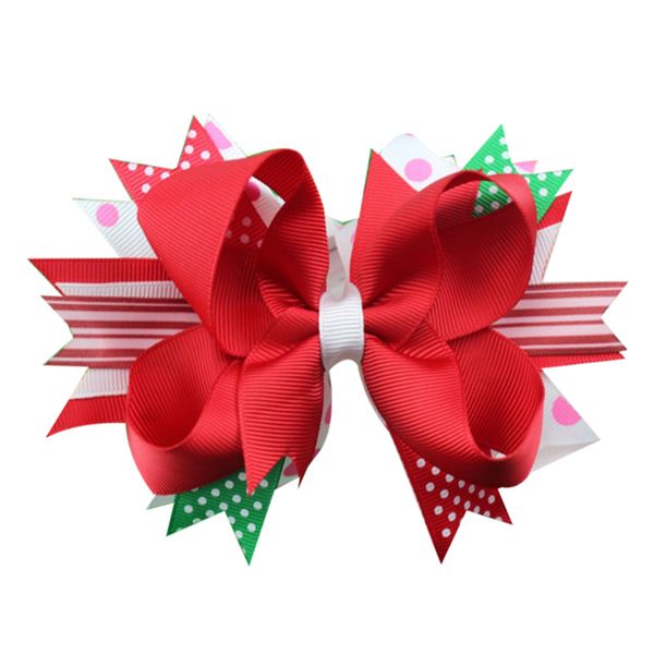 5 inch red wht green christmas holiday boutique hair bow with clip for girls ribbon bows clips, Slivery;white
5 inch red wht green christmas holiday boutique hair bow with clip for girls ribbon bows clips, Slivery;white