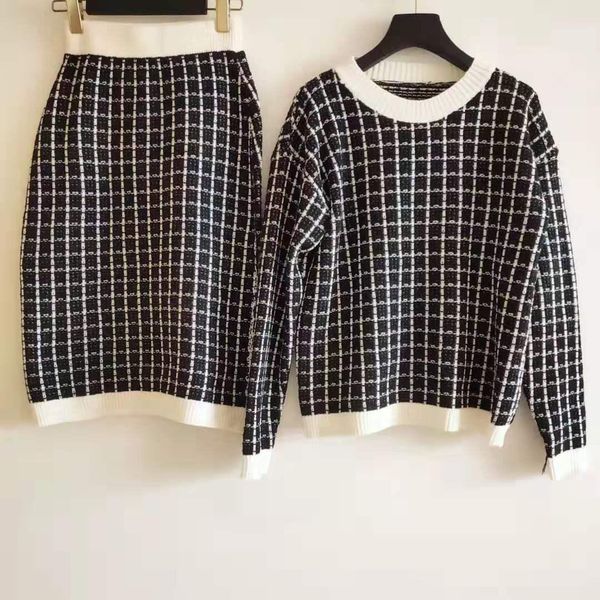 2020 autumn and winter new small fragrance style korean suit sweater skirt women loose plaid lazy wind knit two-piece women s-l, White
2020 autumn and winter new small fragrance style korean suit sweater skirt women loose plaid lazy wind knit two-piece women s-l, White