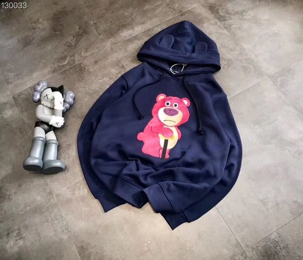 2019 new women men o neck sweatshirt brand bear designer hoodie casual loose hooded pullover women designer clothes plus size s, Black
2019 new women men o neck sweatshirt brand bear designer hoodie casual loose hooded pullover women designer clothes plus size s, Black