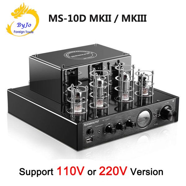 nobsound ms-10d mkii and ms-10d mkiii tube amplifier black hi-fi stereo amplifier 25w*2 2.1 channel amp support bluetooth usb 110v or 220v
nobsound ms-10d mkii and ms-10d mkiii tube amplifier black hi-fi stereo amplifier 25w*2 2.1 channel amp support bluetooth usb 110v or 220v