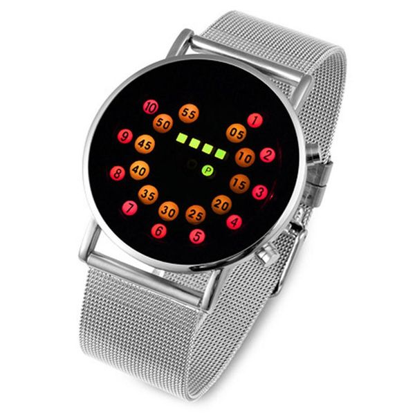fashion watch men outdoor sport luminous electronic digital led binary wrist watch zegarek damski, Slivery;brown
fashion watch men outdoor sport luminous electronic digital led binary wrist watch zegarek damski, Slivery;brown
