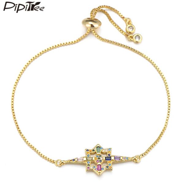 pipitree vintage star charm bracelet slider chain copper cubic zirconia geometric women bracelet bangle hip hop jewelry gift, Golden;silver
pipitree vintage star charm bracelet slider chain copper cubic zirconia geometric women bracelet bangle hip hop jewelry gift, Golden;silver