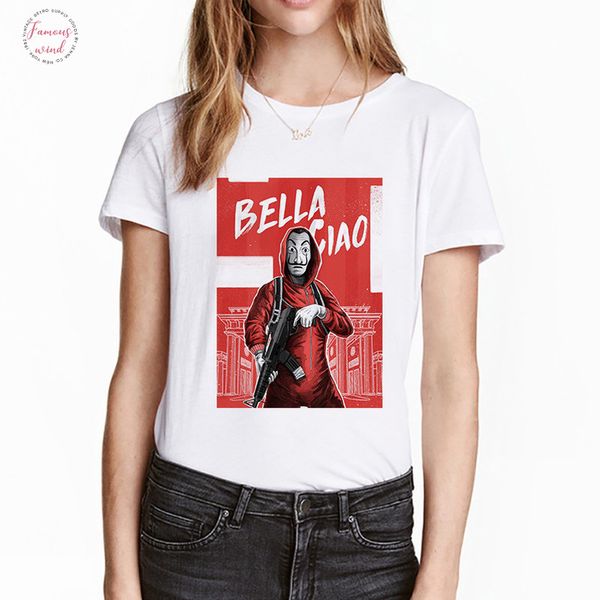 new money heist tshirt the house of paper la casa de papel camiseta t shirt women summer casual dali mask casa de, White
new money heist tshirt the house of paper la casa de papel camiseta t shirt women summer casual dali mask casa de, White