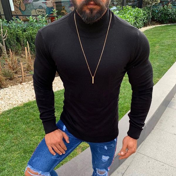 2019 autumn winter clothes casual slim fit pullover stretch sweaters knitted turtleneck thermal basic designed solid sweater, White;black
2019 autumn winter clothes casual slim fit pullover stretch sweaters knitted turtleneck thermal basic designed solid sweater, White;black