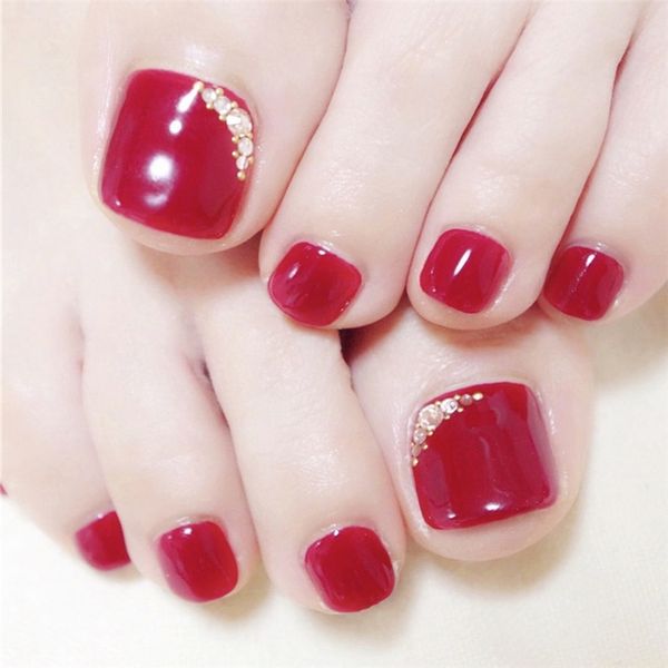 j-108 red diamond foot nail wear nail patch finished 24 fake nails foot patch, Red;gold
j-108 red diamond foot nail wear nail patch finished 24 fake nails foot patch, Red;gold