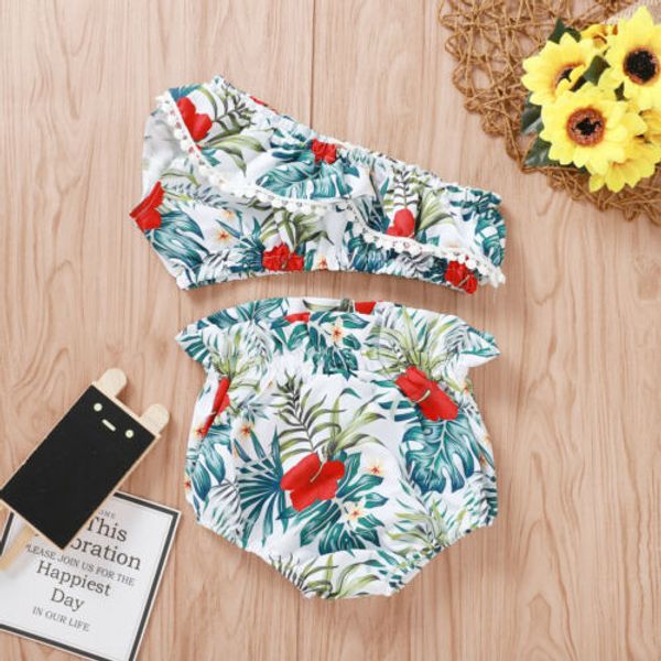 2pcs summer clothes toddler kids baby girls flower off shoulder short pants, Pink;blue
2pcs summer clothes toddler kids baby girls flower off shoulder short pants, Pink;blue